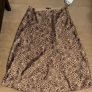 1. State Leopard Print A-Line Skirt